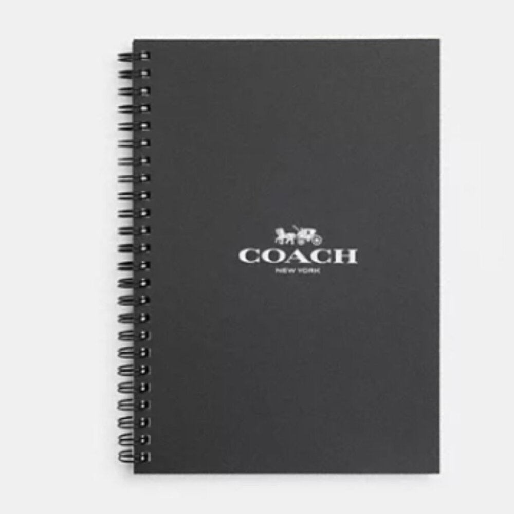 Coach Varsity  Notebook In Signature Canvas With Coach Graphic - Picture 2 of 2